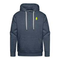 SPOD Männer Premium Hoodie Jeansblau / S Flash - Men’s Premium Hoodie E-Bike-Community
