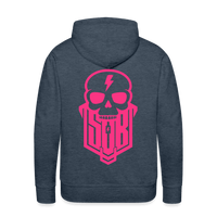 SPOD Männer Premium Hoodie Jeansblau / S Skullgang - Neonpink -Men’s Premium Hoodie E-Bike-Community