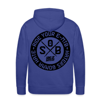 SPOD Männer Premium Hoodie Königsblau / S "Haters"- SONS OF BATTERY - Men’s Premium Hoodie E-Bike-Community