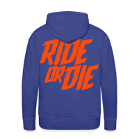 SPOD Männer Premium Hoodie Königsblau / S Ride or Die - Neonorange - Men’s Premium Hoodie E-Bike-Community