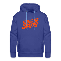 SPOD Männer Premium Hoodie Königsblau / S Signature - Neonorange - Men’s Premium Hoodie E-Bike-Community