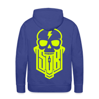 SPOD Männer Premium Hoodie Königsblau / S Skullgang Neongelb BACKPRINT Premium Hoodie E-Bike-Community