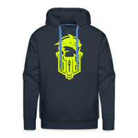 SPOD Männer Premium Hoodie Navy / S Hai Bike - SoB - Neongelb - Premium Hoodie E-Bike-Community