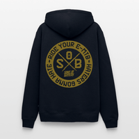 SPOD Männer Premium Hoodie Navy / S "Haters" - Gold - SONS OF BATTERY - Men’s Premium Hoodie E-Bike-Community