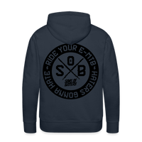 SPOD Männer Premium Hoodie Navy / S "Haters"- SONS OF BATTERY - Men’s Premium Hoodie E-Bike-Community