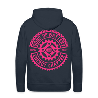 SPOD Männer Premium Hoodie Navy / S OG - NEONPINK - Men’s Premium Hoodie E-Bike-Community