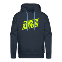 SPOD Männer Premium Hoodie Navy / S Signature Neongelb Men’s Premium Hoodie E-Bike-Community