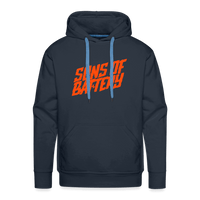 SPOD Männer Premium Hoodie Navy / S Signature - Neonorange - Men’s Premium Hoodie E-Bike-Community