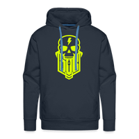 SPOD Männer Premium Hoodie Navy / S Skullgang Neongelb Premium Hoodie E-Bike-Community