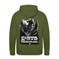 SPOD Männer Premium Hoodie Olivgrün / S EMTB ADVENTURE  Men’s Premium Hoodie E-Bike-Community