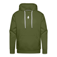 SPOD Männer Premium Hoodie Olivgrün / S Flash - Mitte Men’s Premium Hoodie E-Bike-Community