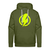 SPOD Männer Premium Hoodie Olivgrün / S Lightning - Männer Premium Hoodie E-Bike-Community