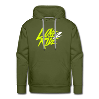 SPOD Männer Premium Hoodie Olivgrün / S Love 2 Ride - Men’s Premium Hoodie E-Bike-Community