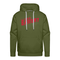 SPOD Männer Premium Hoodie Olivgrün / S Oldschool - Men’s Premium Hoodie E-Bike-Community