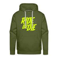 SPOD Männer Premium Hoodie Olivgrün / S Ride or Die - Men’s Premium Hoodie E-Bike-Community