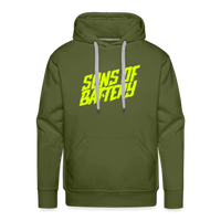 SPOD Männer Premium Hoodie Olivgrün / S Signature Neongelb Men’s Premium Hoodie E-Bike-Community