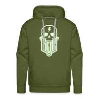 SPOD Männer Premium Hoodie Olivgrün / S Skullgang Glow in the Dark Premium Hoodie E-Bike-Community