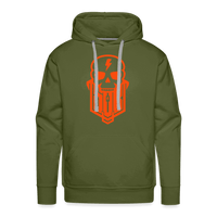 SPOD Männer Premium Hoodie Olivgrün / S Skullgang Neonorange Men’s Premium Hoodie E-Bike-Community
