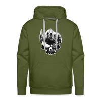 SPOD Männer Premium Hoodie Olivgrün / S Skullgang Rider - Premium Hoodie E-Bike-Community