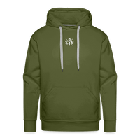 SPOD Männer Premium Hoodie Olivgrün / S Skullgang Vorne / hinten bedruckt - Men’s Premium Hoodie E-Bike-Community