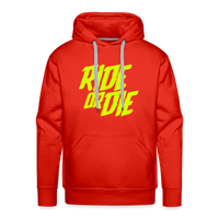 SPOD Männer Premium Hoodie Rot / S Ride or Die - Men’s Premium Hoodie E-Bike-Community