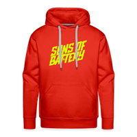 SPOD Männer Premium Hoodie Rot / S Signature Neongelb Men’s Premium Hoodie E-Bike-Community