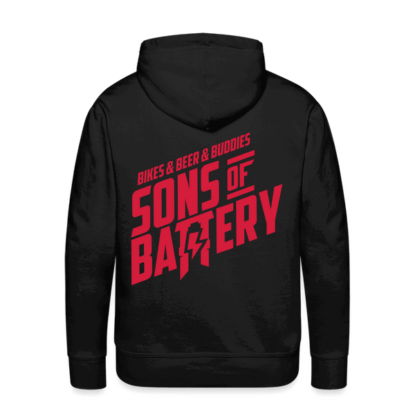 SPOD Männer Premium Hoodie S Bikes Beer Buddies - Redline -  Premium Hoodie E-Bike-Community