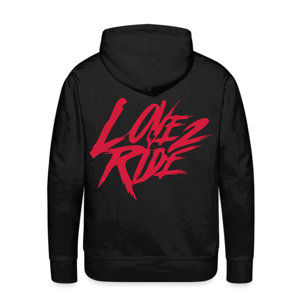 SPOD Männer Premium Hoodie S Redline - L2R Men’s Premium Hoodie E-Bike-Community