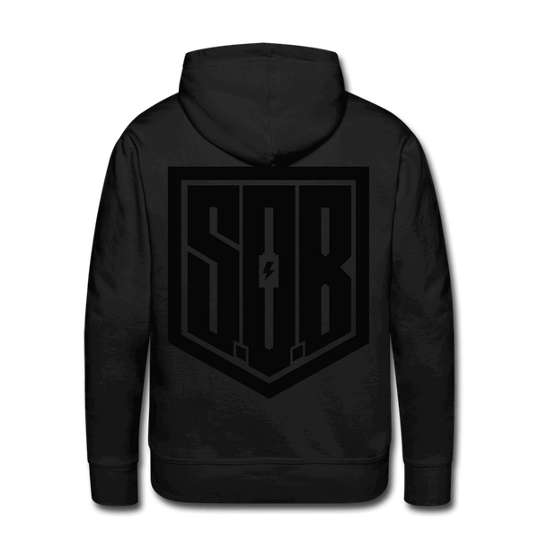 SPOD Männer Premium Hoodie S SoB Modern Blackline - Men's Premium Hoodie E-Bike-Community