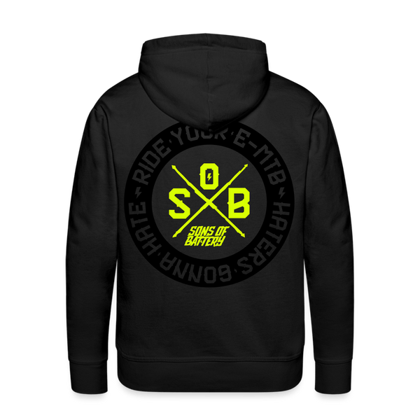 SPOD Männer Premium Hoodie Schwarz / S Haters 2 FarbigMänner Premium Hoodie E-Bike-Community