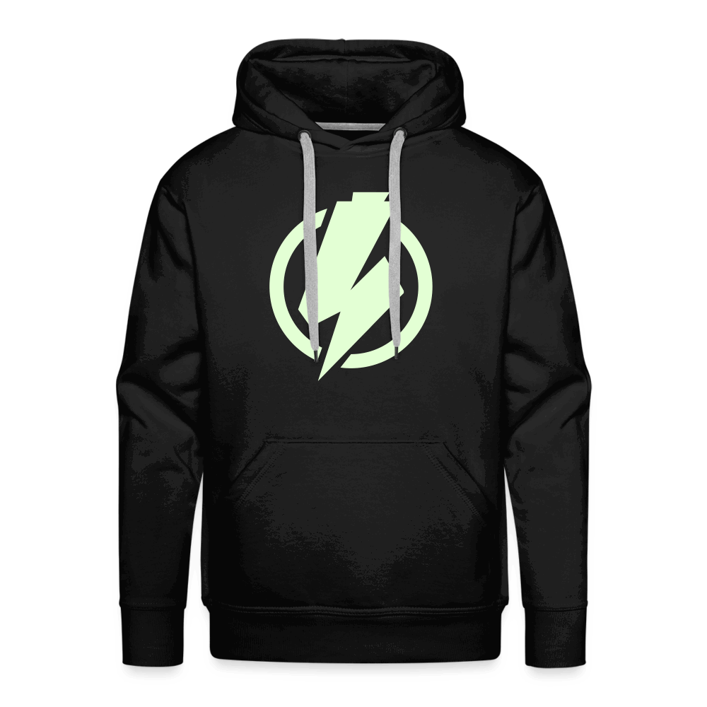 SPOD Männer Premium Hoodie Schwarz / S Lightning - Glow in the Dark - Men’s Premium Hoodie E-Bike-Community
