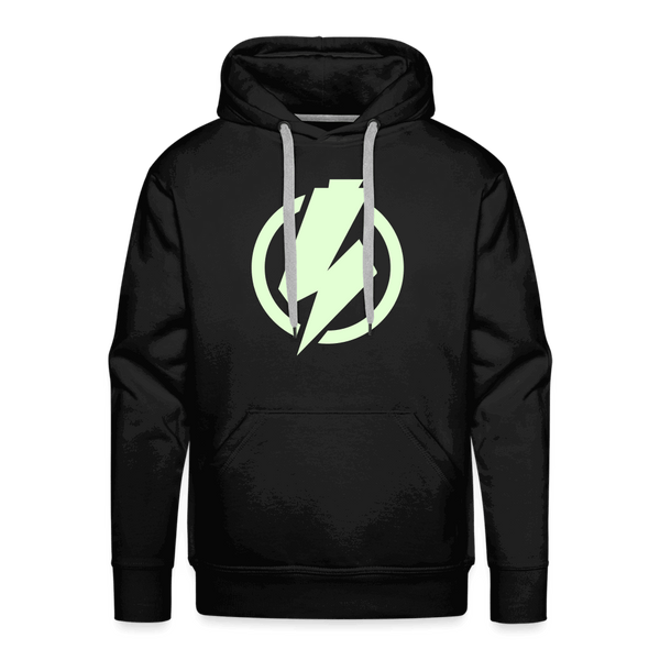 SPOD Männer Premium Hoodie Schwarz / S Lightning - Glow in the Dark - Men’s Premium Hoodie E-Bike-Community