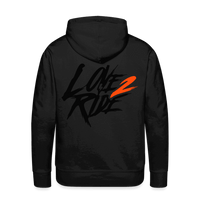 SPOD Männer Premium Hoodie Schwarz / S Love 2 Ride - Neonorange 2 - Blackline - Men’s Premium Hoodie E-Bike-Community