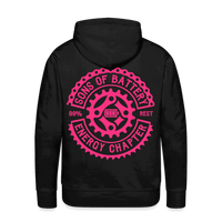 SPOD Männer Premium Hoodie Schwarz / S OG - NEONPINK - Men’s Premium Hoodie E-Bike-Community