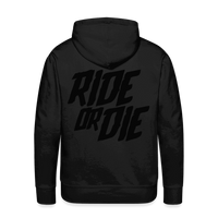 SPOD Männer Premium Hoodie Schwarz / S Ride or Die Blackline - Premium Hoodie E-Bike-Community