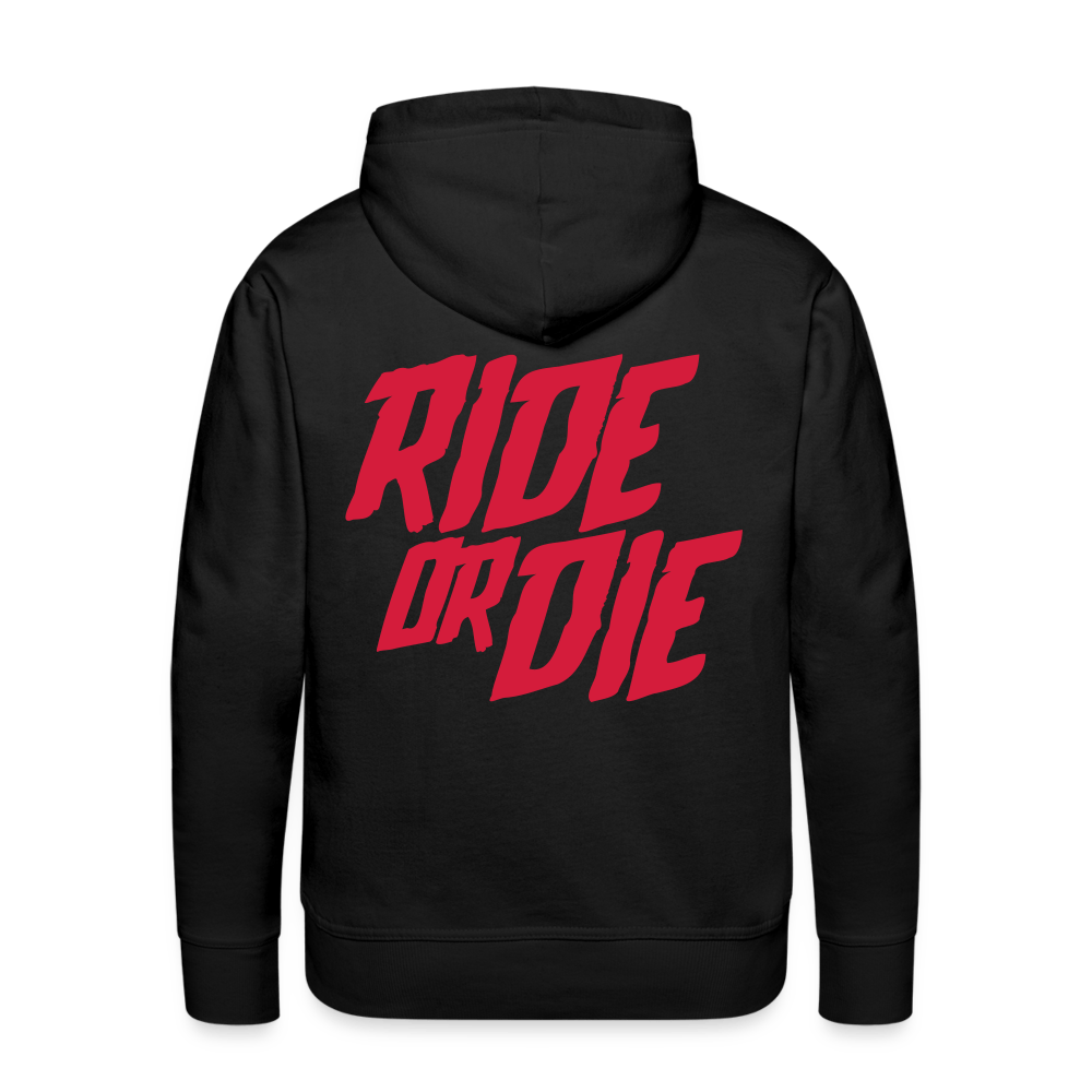 SPOD Männer Premium Hoodie Schwarz / S Ride or Die - Redline - Premium Hoodie E-Bike-Community