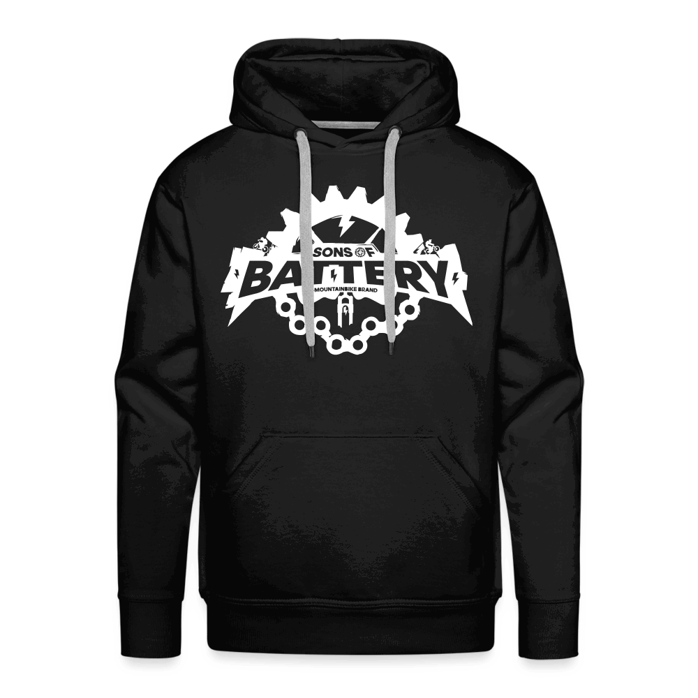 SPOD Männer Premium Hoodie Schwarz / S Roughskull - Men’s Premium Hoodie E-Bike-Community