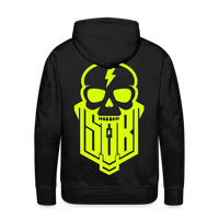 SPOD Männer Premium Hoodie Schwarz / S Skullgang Neongelb BACKPRINT Premium Hoodie E-Bike-Community
