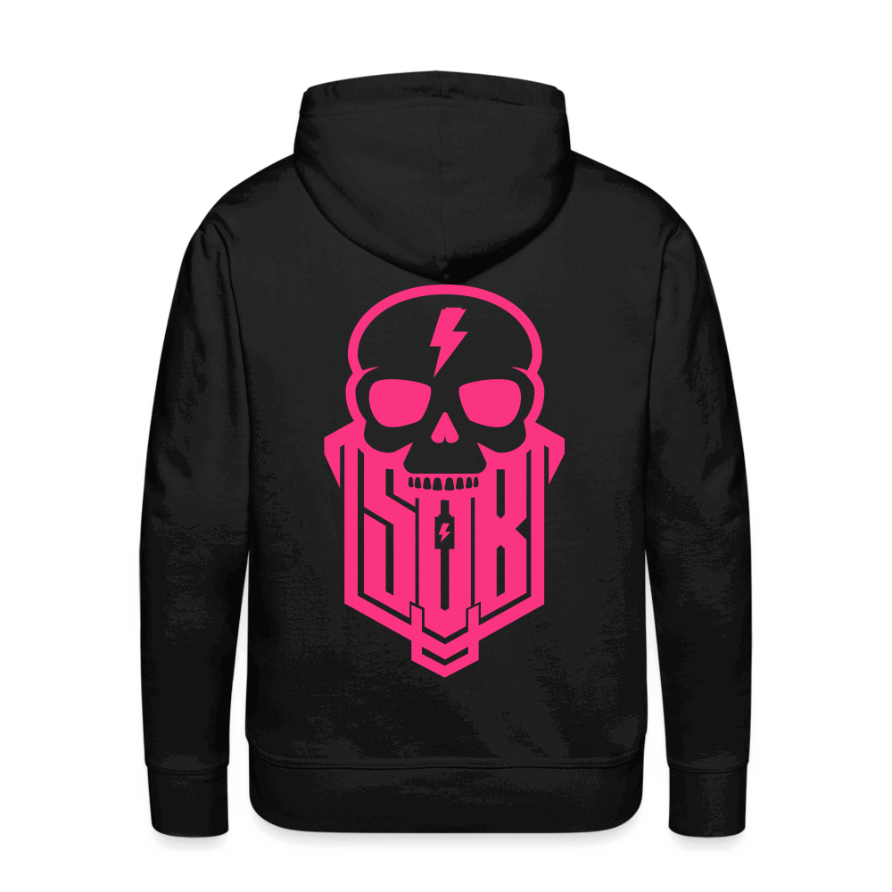 SPOD Männer Premium Hoodie Schwarz / S Skullgang - Neonpink -Men’s Premium Hoodie E-Bike-Community
