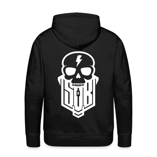 SPOD Männer Premium Hoodie Schwarz / S SKULLGANG - WEIß - BACKPRINT Men’s Premium Hoodie E-Bike-Community