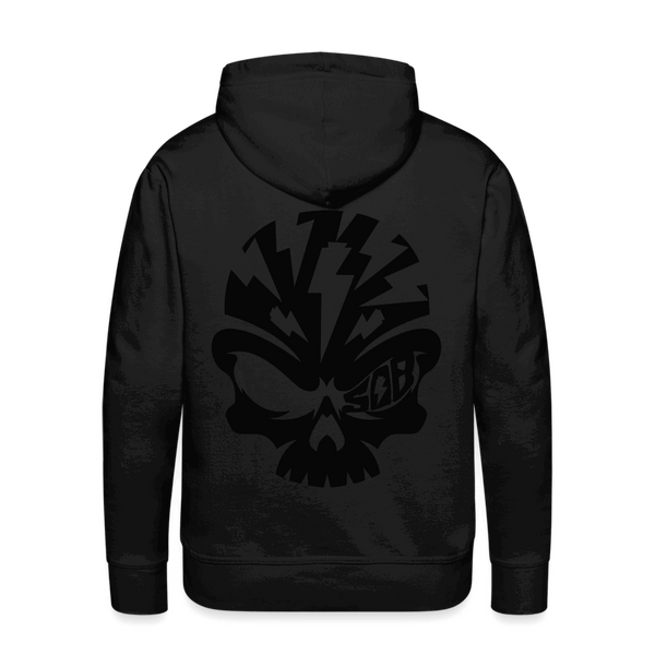 SPOD Männer Premium Hoodie Schwarz / S Skullhead - Blackline - Premium Hoodie E-Bike-Community