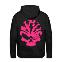 SPOD Männer Premium Hoodie Schwarz / S Skullhead - Neonpink -  Premium Hoodie E-Bike-Community
