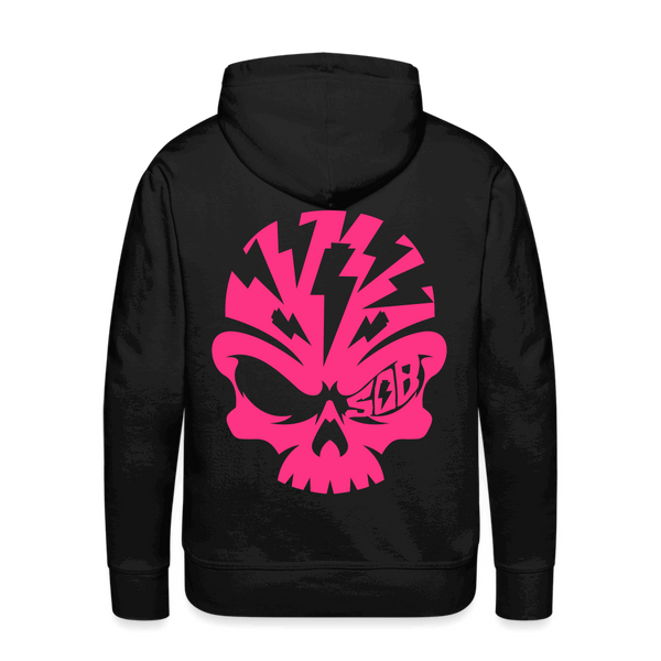 SPOD Männer Premium Hoodie Schwarz / S Skullhead - Neonpink -  Premium Hoodie E-Bike-Community
