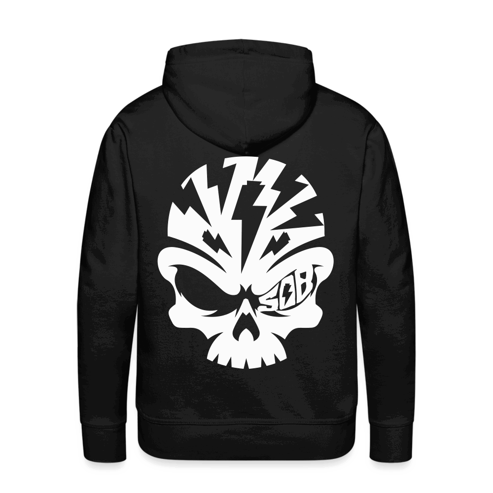 SPOD Männer Premium Hoodie Schwarz / S Skullhead - White Back - Men’s Premium Hoodie E-Bike-Community