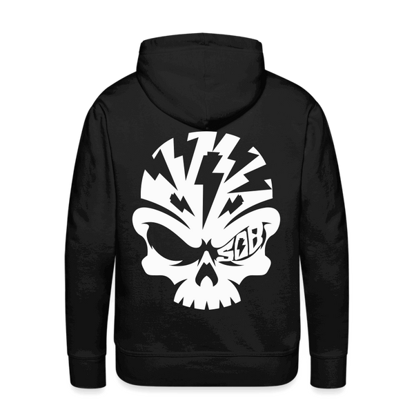 SPOD Männer Premium Hoodie Schwarz / S Skullhead - White Back - Men’s Premium Hoodie E-Bike-Community