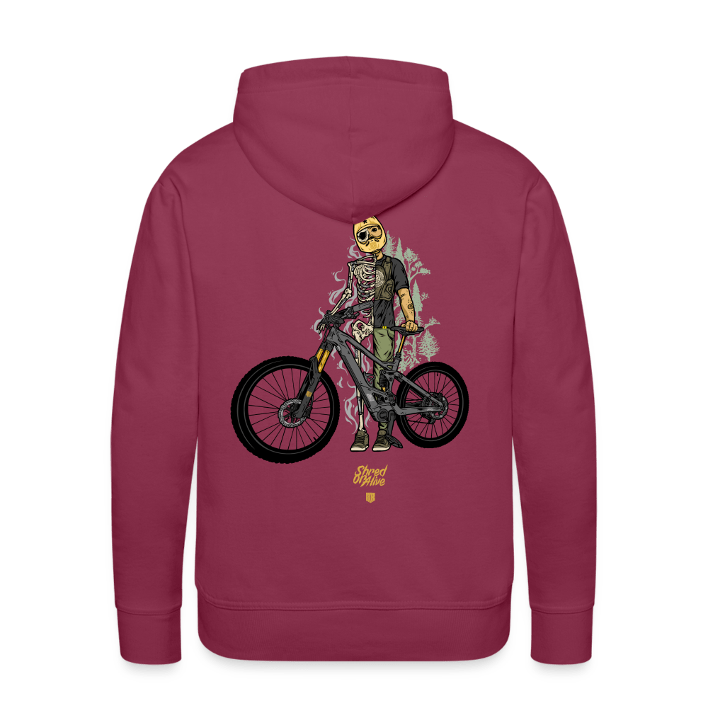 SPOD Männer Premium Hoodie Shred or Alive - Front / Back Men’s Premium Hoodie E-Bike-Community
