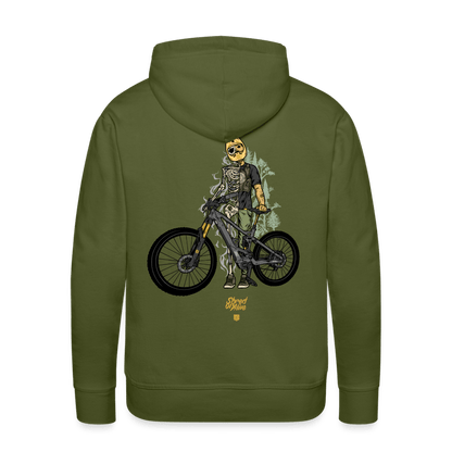 SPOD Männer Premium Hoodie Shred or Alive - Front / Back Men’s Premium Hoodie E-Bike-Community
