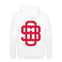 SPOD Männer Premium Hoodie weiß / S Front/Back - Vintage - Redline - Premium Hoodie E-Bike-Community