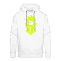 SPOD Männer Premium Hoodie weiß / S Hai Bike - SoB - Neongelb - Premium Hoodie E-Bike-Community