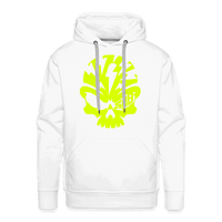 SPOD Männer Premium Hoodie weiß / S Neongelber Skullhead Premium Hoodie E-Bike-Community